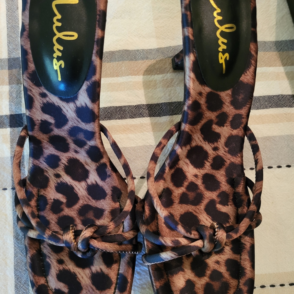 Lulu's Brown Leopard Print Women's Sandals